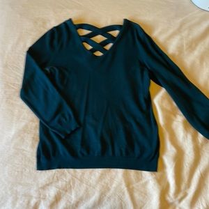 Cross Cross back detailed sweater